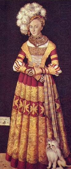Lucas  Cranach Portrat der Herzogin Katharina von Mecklenburg china oil painting image